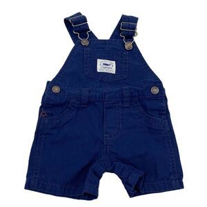 Carter's navy blue 100% cotton shorteralls overalls unisex 3 monts